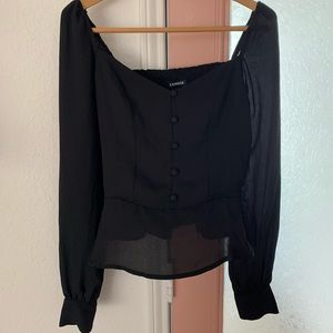 Sweetheart Button Blouse